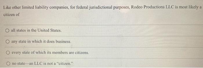 51 Like other limited liability companies, for