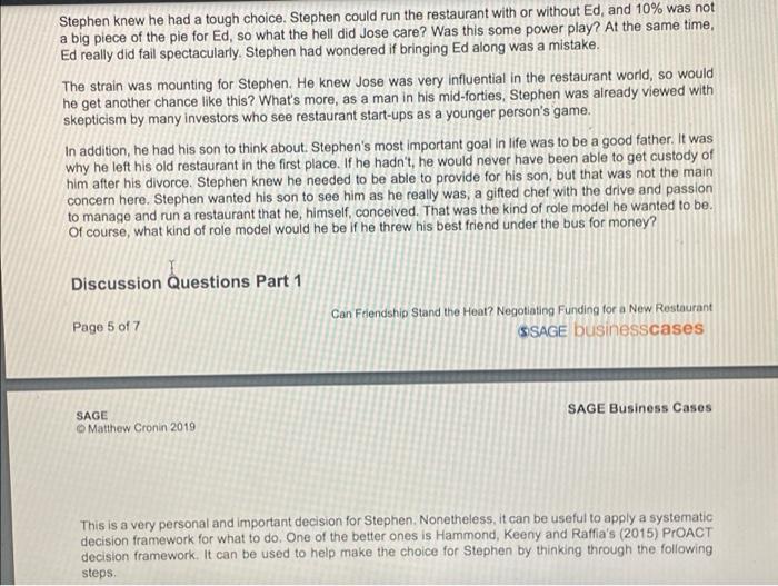 - explain the problem and what needs to be