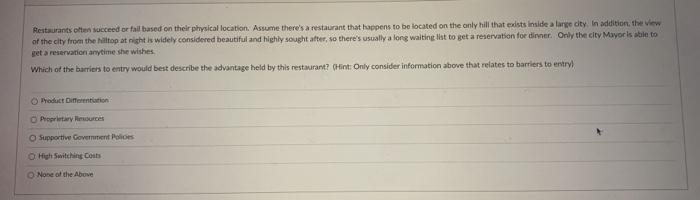 Restaurants often succeed or fall based on their