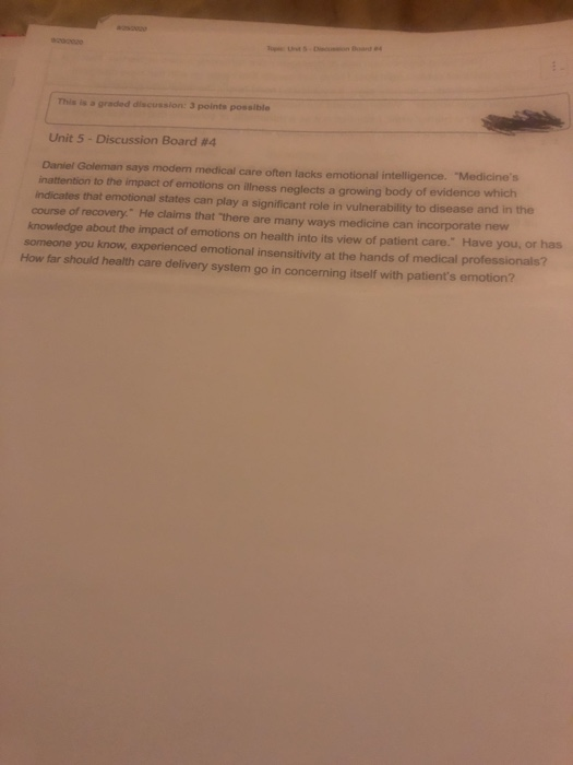 This is a graded discussion: 3 points possible