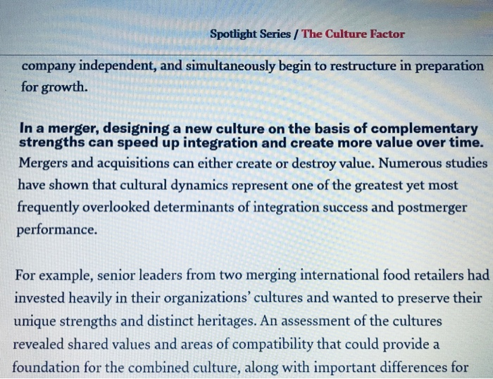 With the given article, how would you summarize