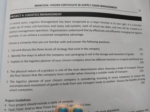 Please help with the above assignment MANCOSA: