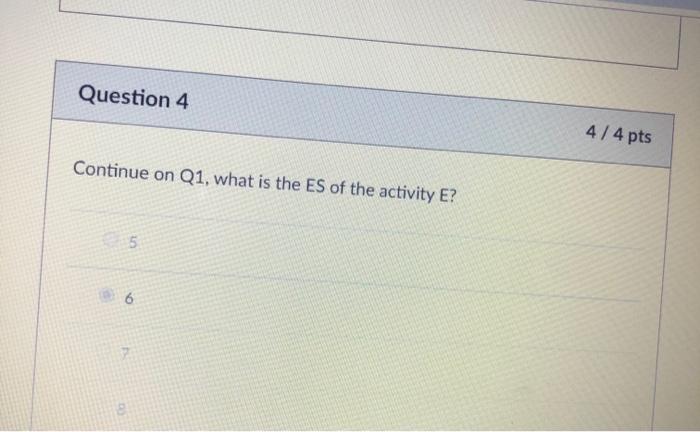 In the following table the activities with their