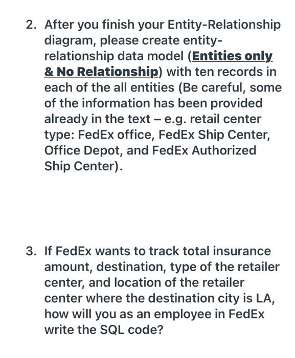 FedEx wants to develop a company-wide information