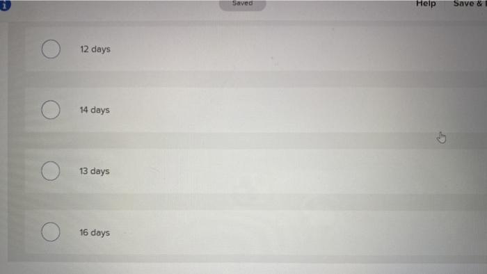 You have collected the data for a time-cost CPM