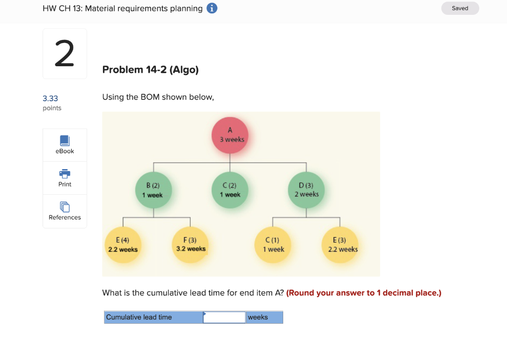 HW CH 13: Material requirements planning Saved 2