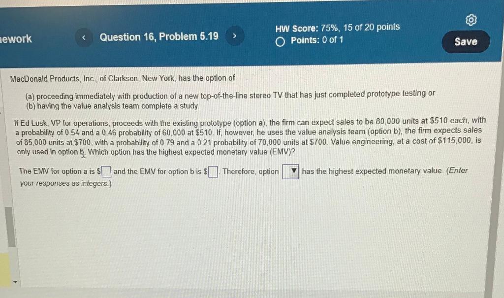 MacDonald Products, Inc, of Clarkson, New York,