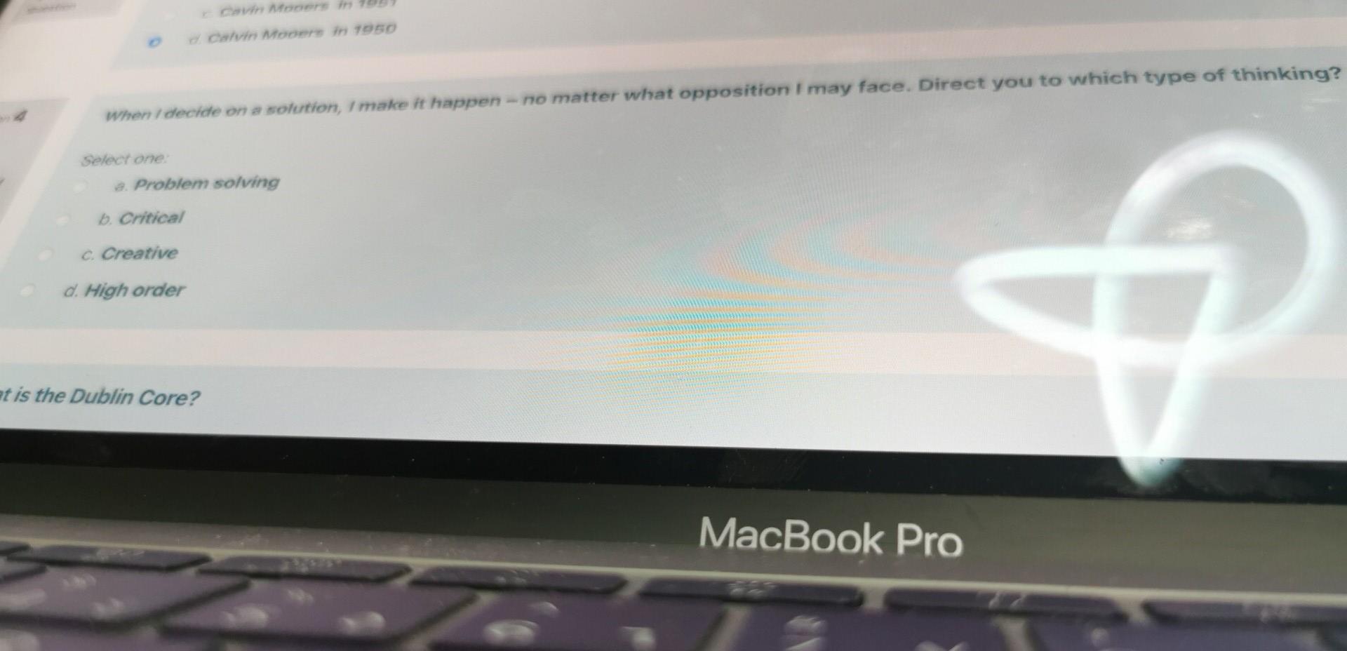 Cwrs Modern TOSO when I decide on a solution, I