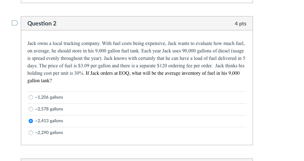 Please set up an excel sheet for this question