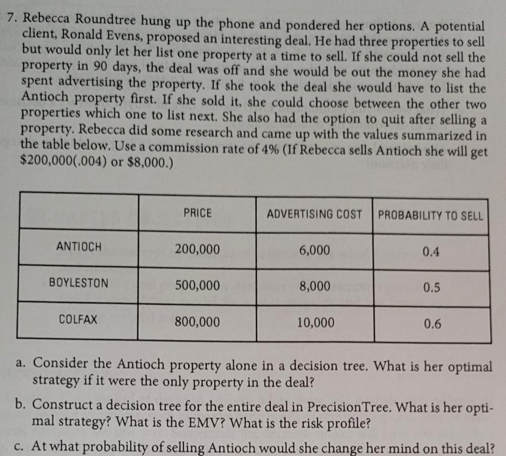parts a and b only. Ignore the risk profile