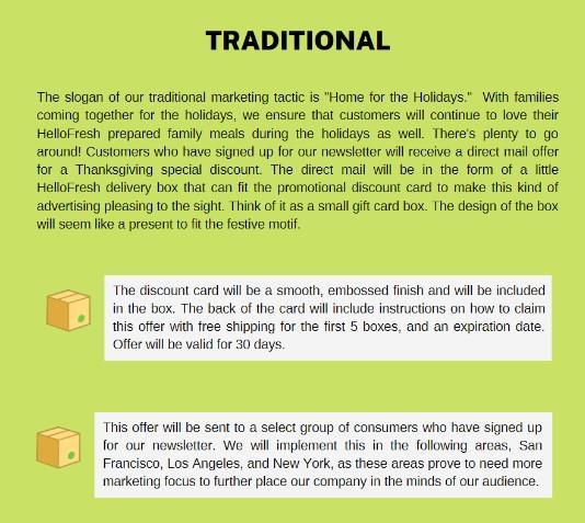 Here is an example of a traditional advertisement