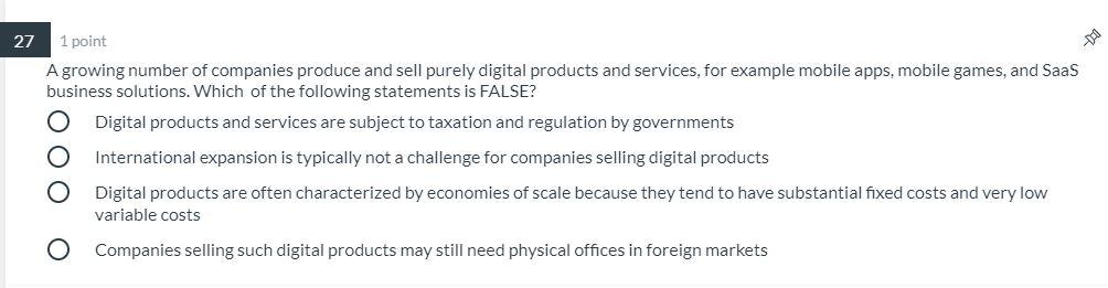 23 1 point When the US imposes tariffs on on the