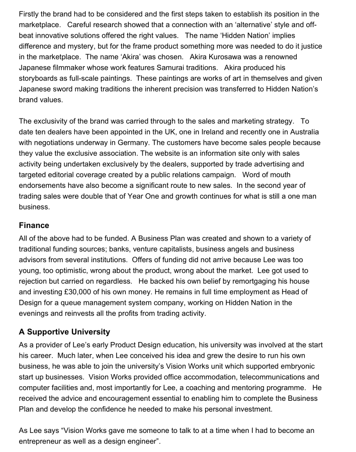 Please explain and analyze the Target Market &