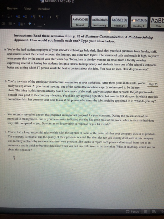 Session 1 Activity 2 Review View Acrobat AnBBCODE