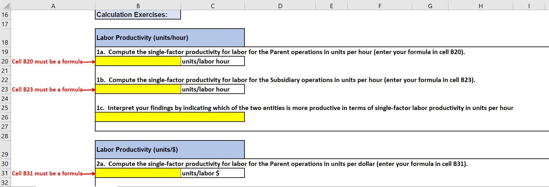 Please help. I am so lost! 1 Productivity
