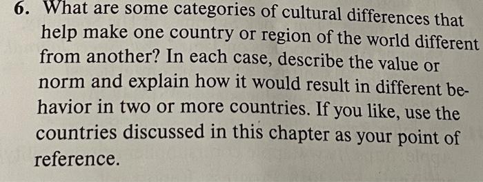 answer asap 6. What are some categories of