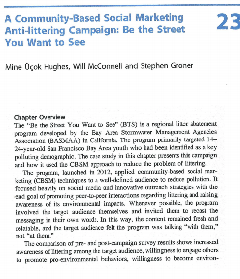 What makes this campaign a community-based social