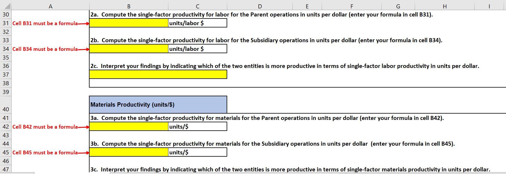 Please help. I am so lost! 1 Productivity