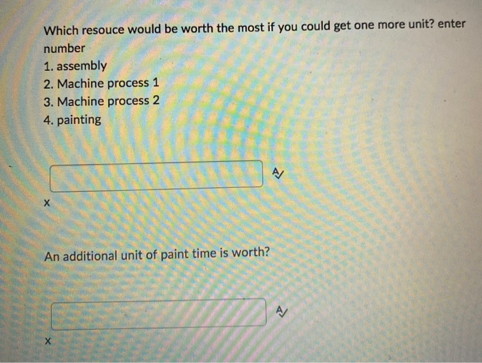 1. We are making 3 products (X1, X2, and X3). The