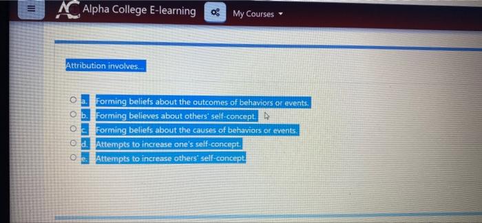 III Alpha College E-learning My Courses