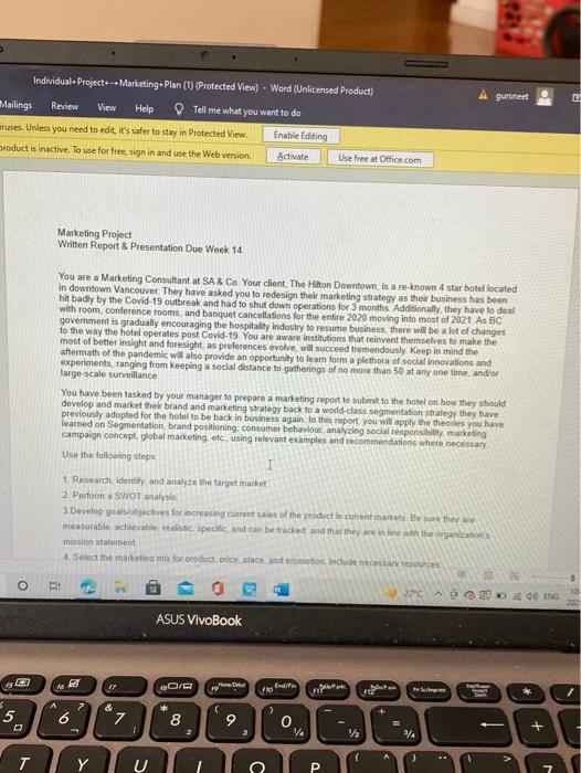 Individuale Project Marketing Plan (1) Protected