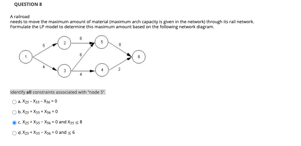 Identify all constraints associated with node 5.
