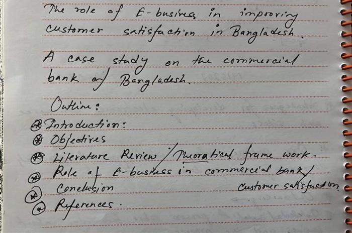 please answer with details please The role of