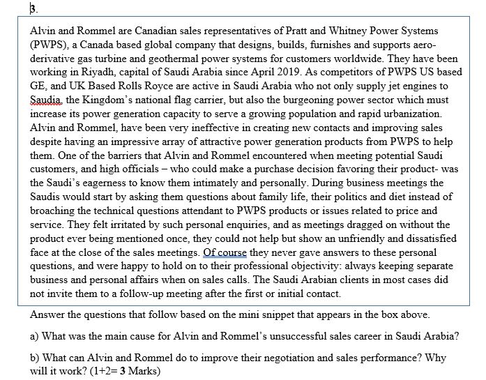 B. Alvin and Rommel are Canadian sales