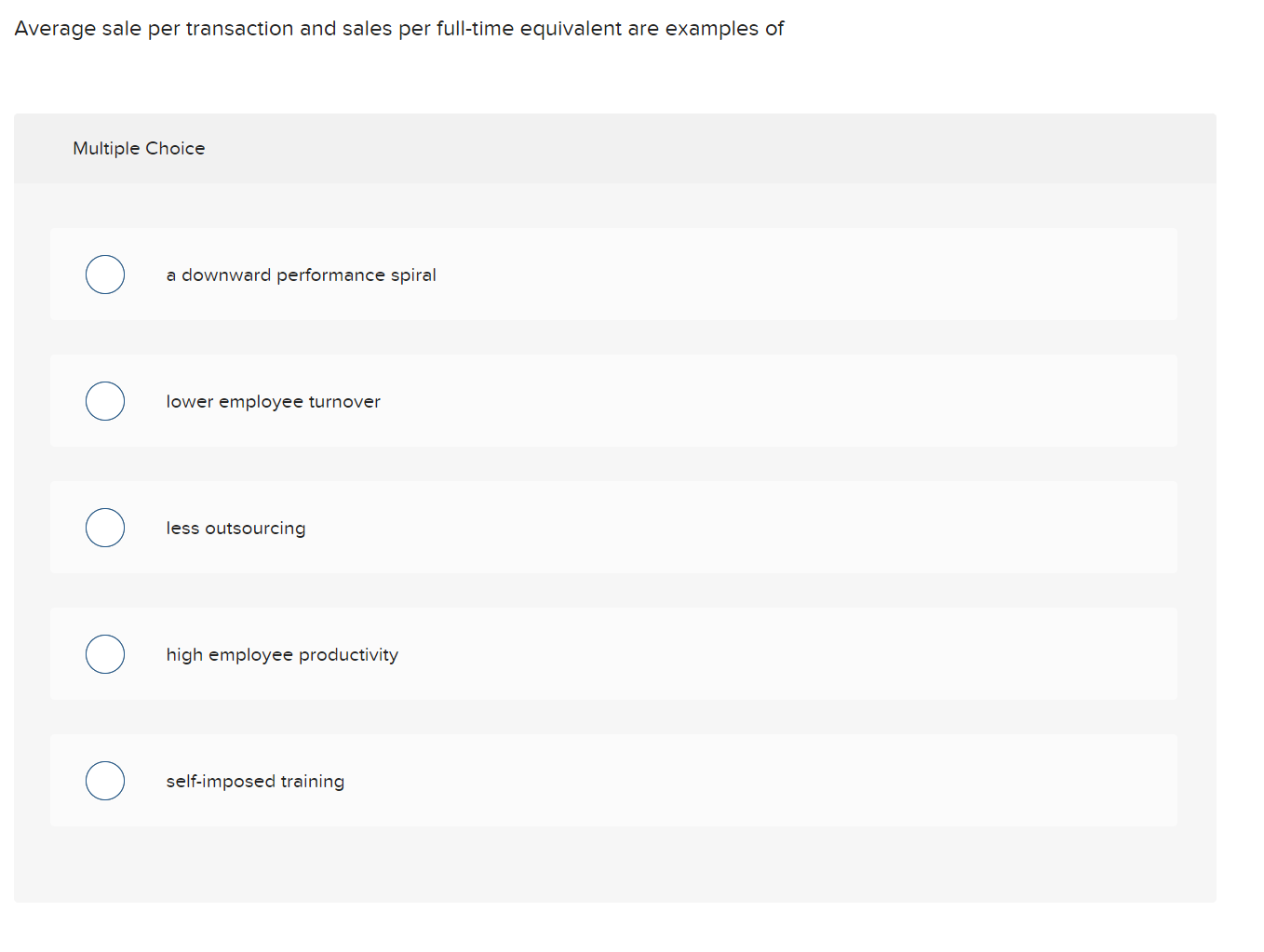 Average sale per transaction and sales per