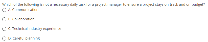 Which of the following is not a necessary daily