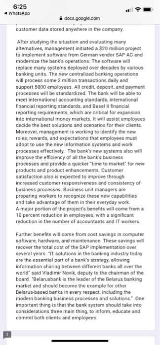 6:25 WhatsApp docs.google.com Case Study1: Why