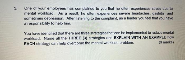 safety and health administration 3. One of your