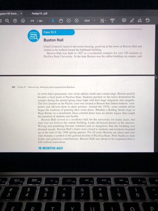 graw. Serie... * Assign12.pdf Case 12.3 Buxton