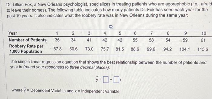 2. Using linear regression, the number of