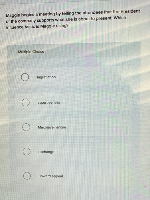 Maggie begins a meeting by telling the attendees