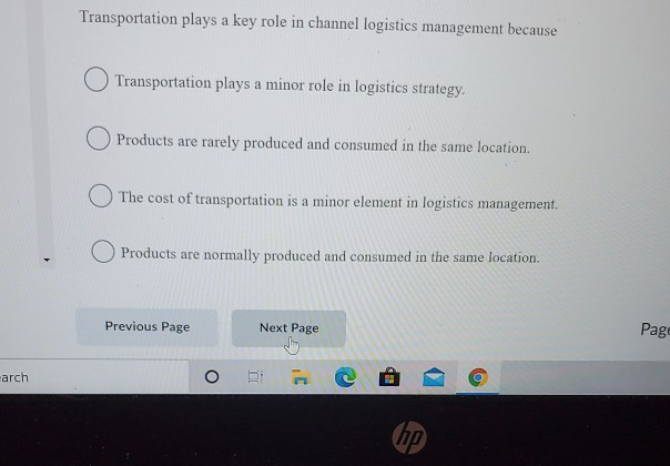 Transportation plays a key role in channel