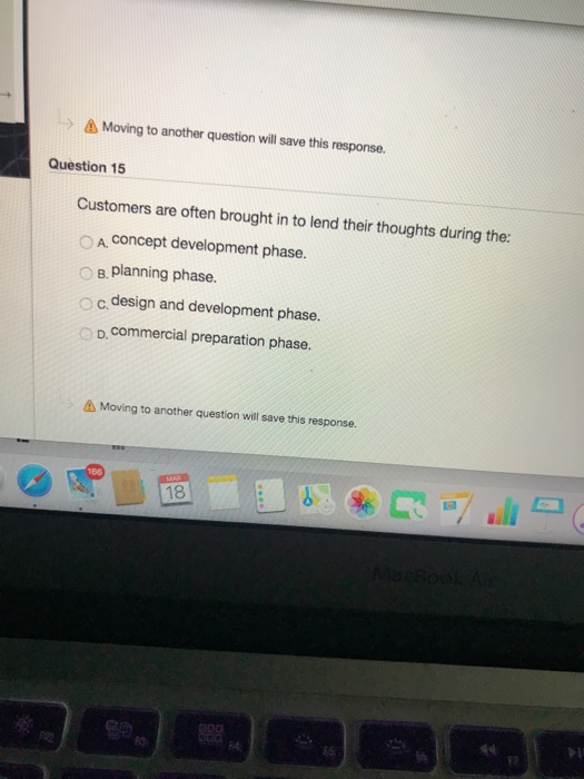 > Moving to another question will save this