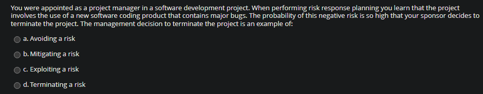 You were appointed as a project manager in a