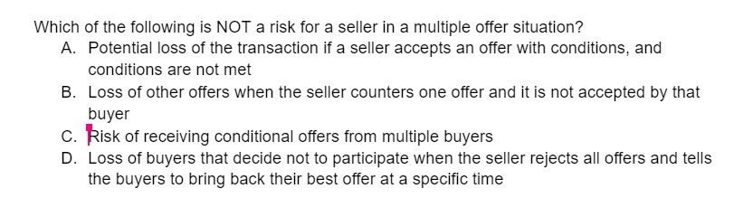 Consider the following clause: This offer is