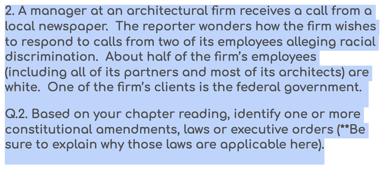 How should the firm respond? pls answer... 2. A