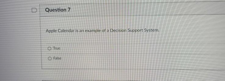 Question 7 Apple Calendar is an example of a