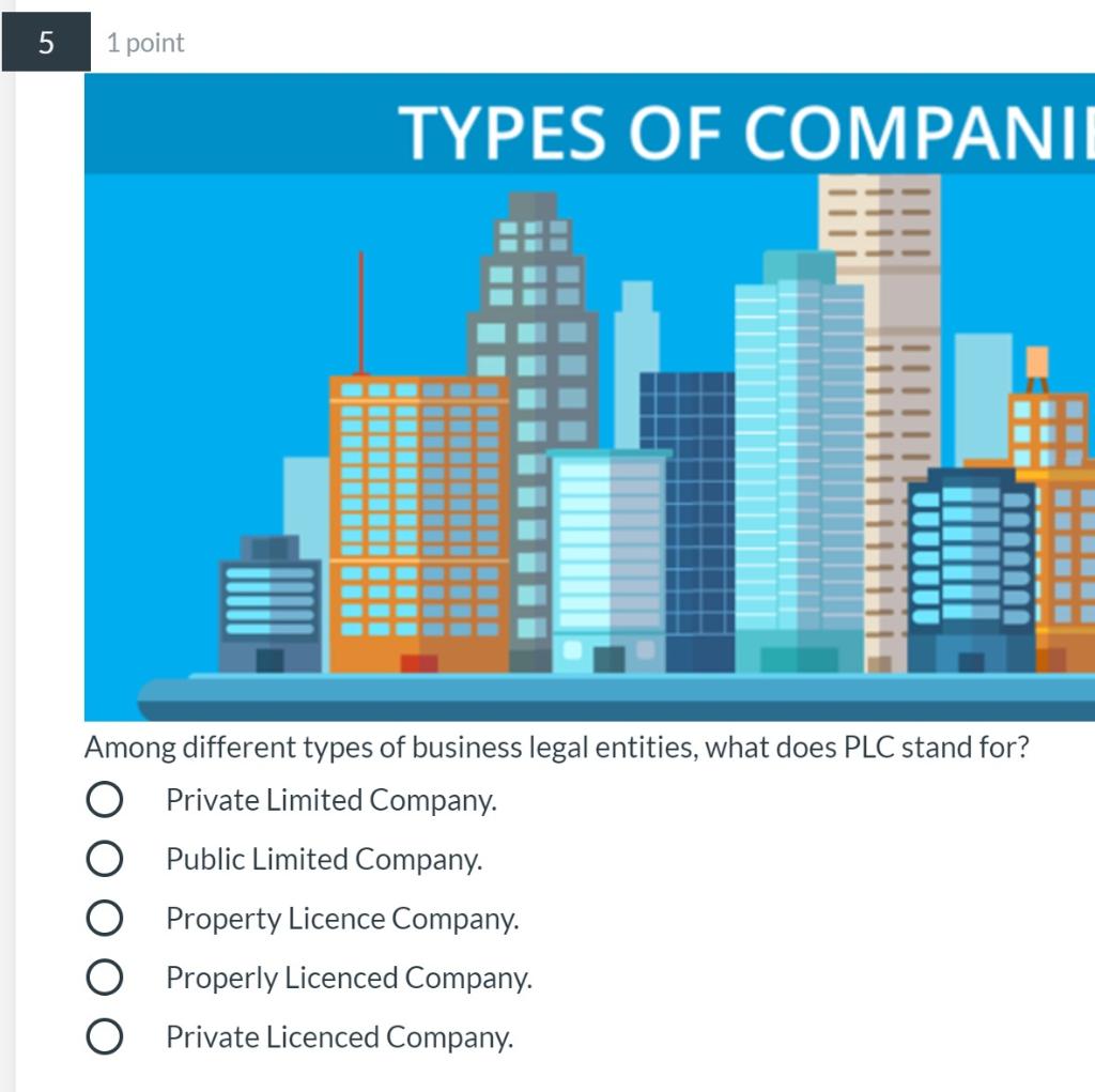 4 1 point Which of these is a Variable cost in a