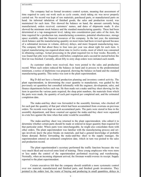 THE BIG D COMPANY The Big D Company of Dallas,