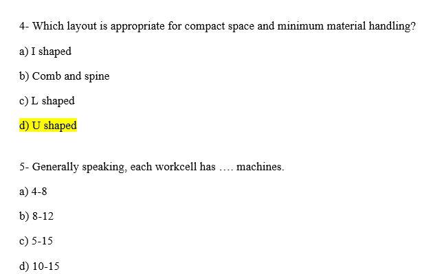 4- Which layout is appropriate for compact space