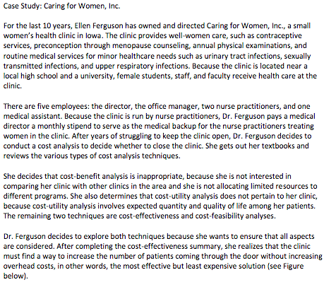 The case study showed that Ms. Ferguson was not