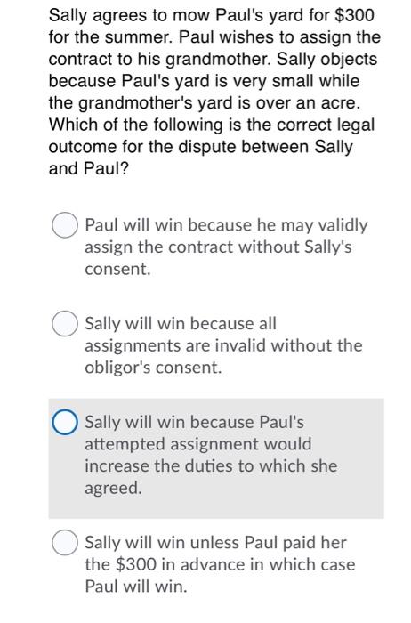 This is a business law question PLEASE I really