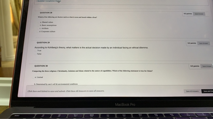 Question Completo QUESTION 26 5 points Ar the