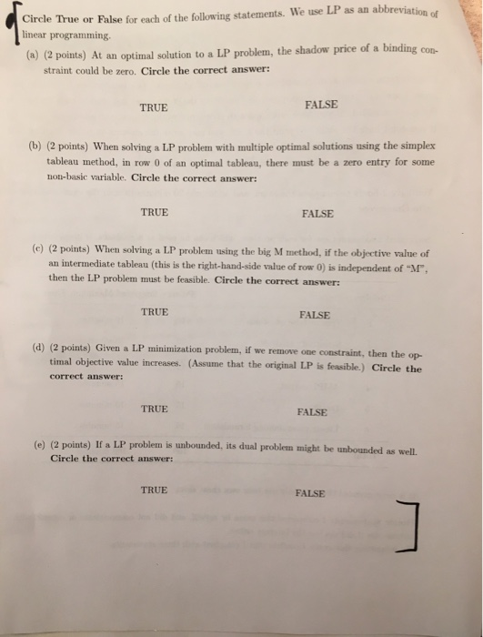 Hi can you please solve this linear programming