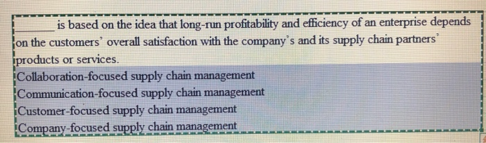 is based on the idea that long-run profitability