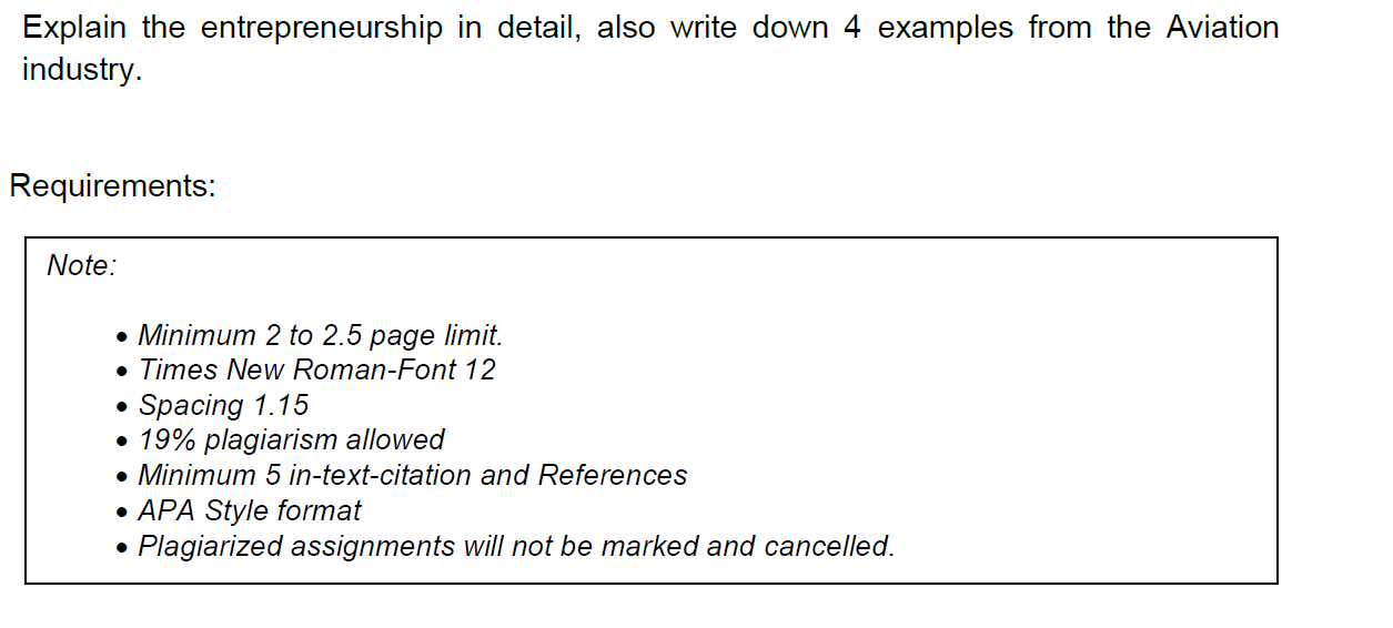 Explain the entrepreneurship in detail, also